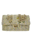 CHANEL Garden Party Flap Medium Tweed  Shoulder Bag Pastel