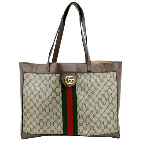 GUCCI Ophidia Soft GG Supreme Tote Bag Brown 547947