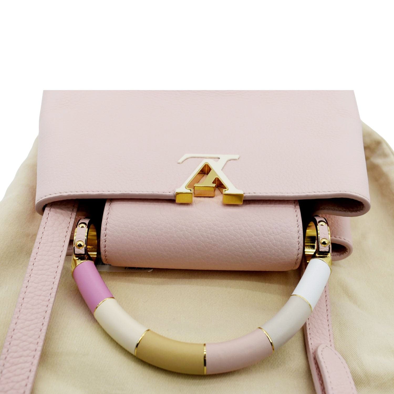 capucine louis vuitton backpack LOUIS VUITTON Capucines BB Taurillon Leather Shoulder Bag Baby Pink