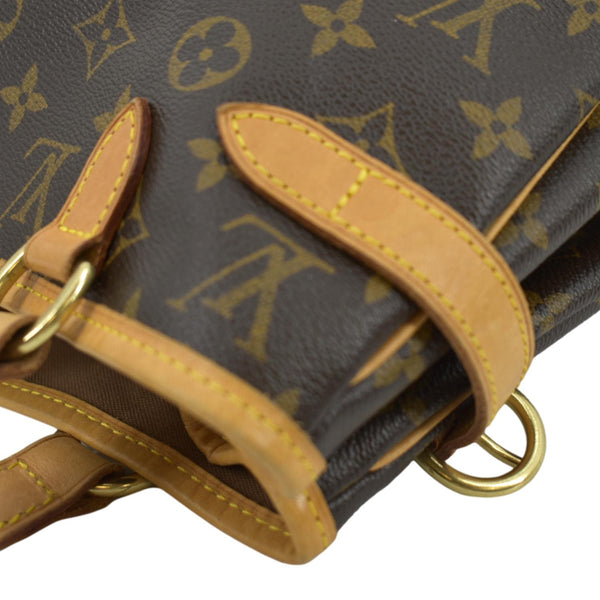 LOUIS VUITTON Batignolles Vertical Monogram Canvas Tote Bag Brown