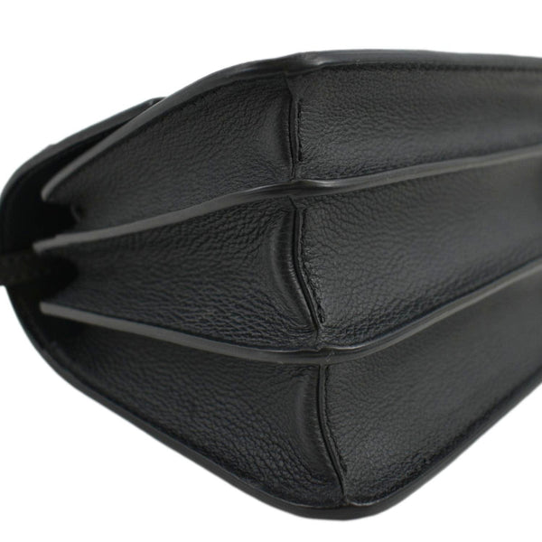 VERSACE La Medusa Leather Shoulder Bag Black
