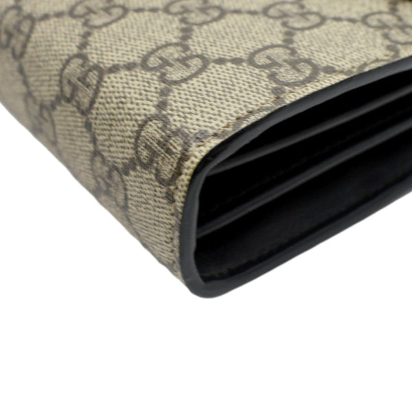 GUCCI Dionysus GG Supreme Crossbody Chain Wallet Beige 401231