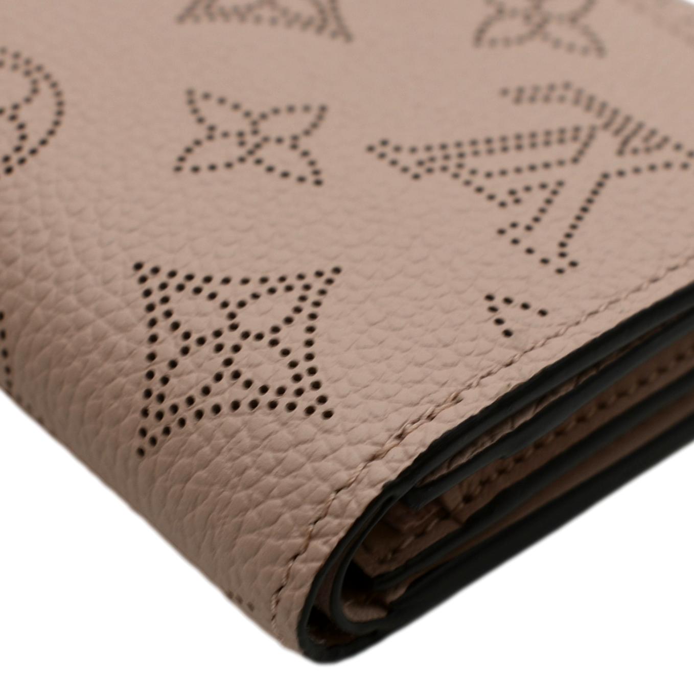 Louis Vuitton, Bags, Rare Lv Mahina Iris Portefeuille Laser Cut Lv Monogram  Leather Joey Style Wall