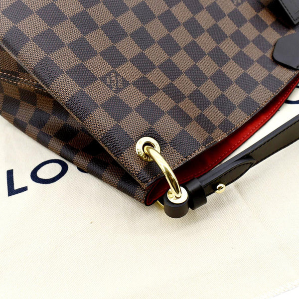 LOUIS VUITTON Graceful MM Damier Ebene Shoulder Bag Brown