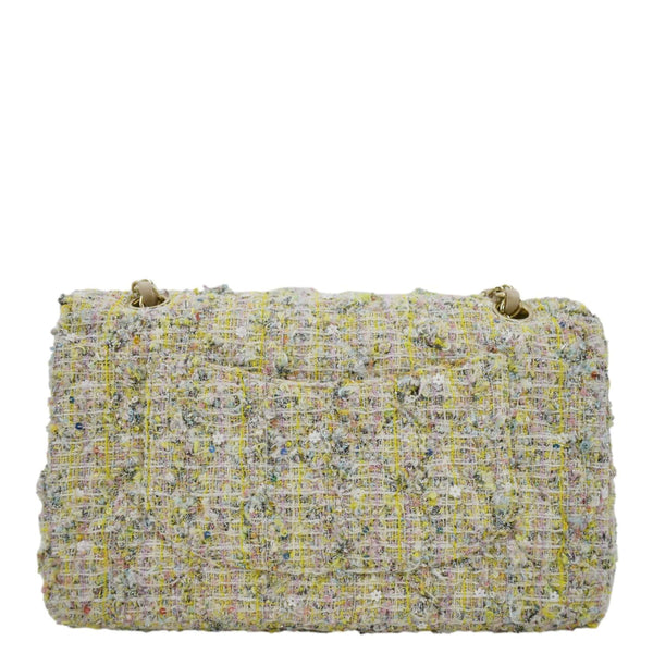 CHANEL Garden Party Flap Medium Tweed  Shoulder Bag Pastel