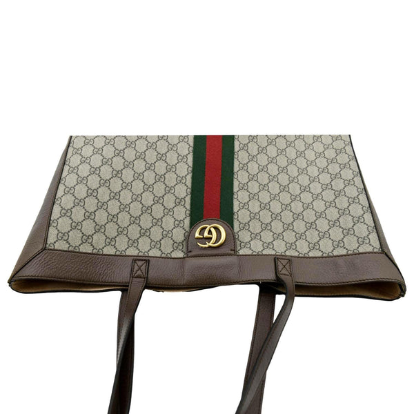 GUCCI Ophidia Soft GG Supreme Tote Bag Brown 547947