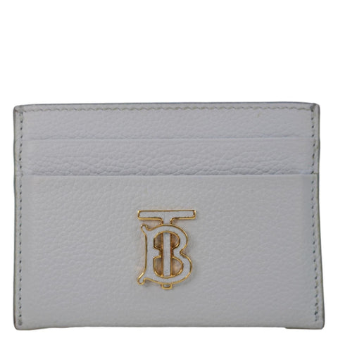 BURBERRY TB Leather Card Holder Light Blue