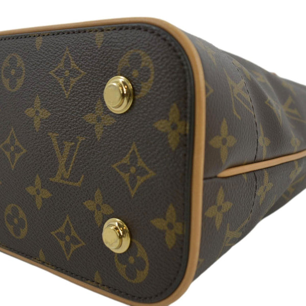 LOUIS VUITTON Carry All MM NM Monogram Canvas Shoulder Bag Brown