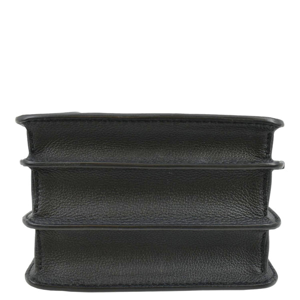 VERSACE La Medusa Leather Shoulder Bag Black