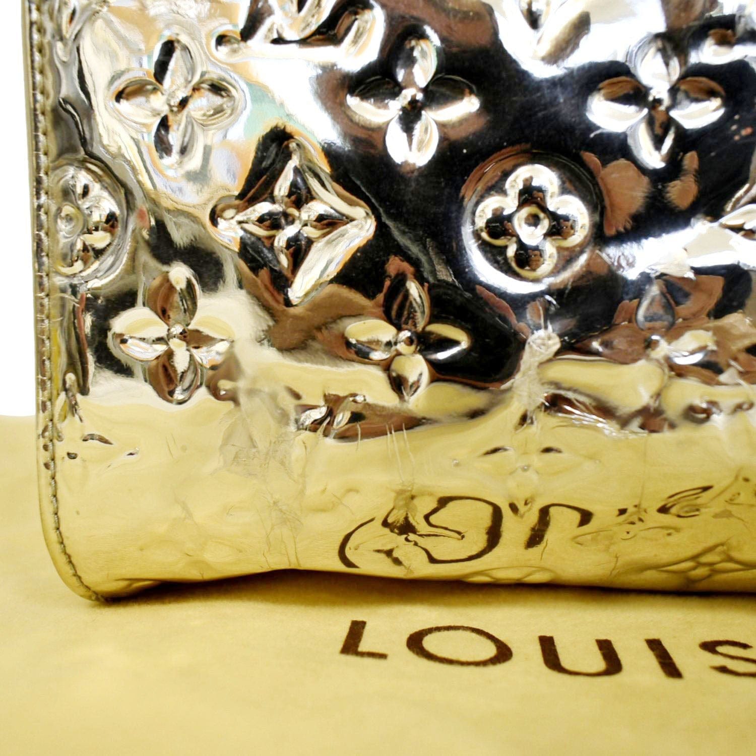 LOUIS VUITTON Monogram Miroir Speedy 30 Silver 1300044