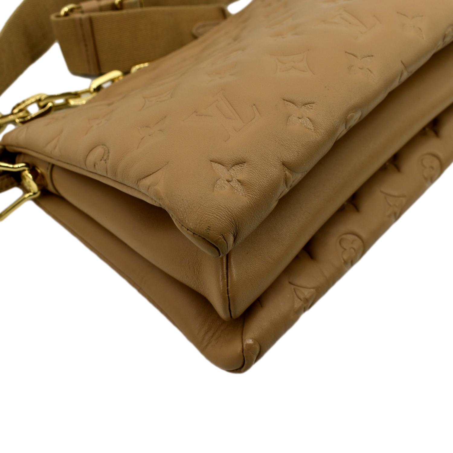 Coussin leather crossbody bag Louis Vuitton Camel in Leather
