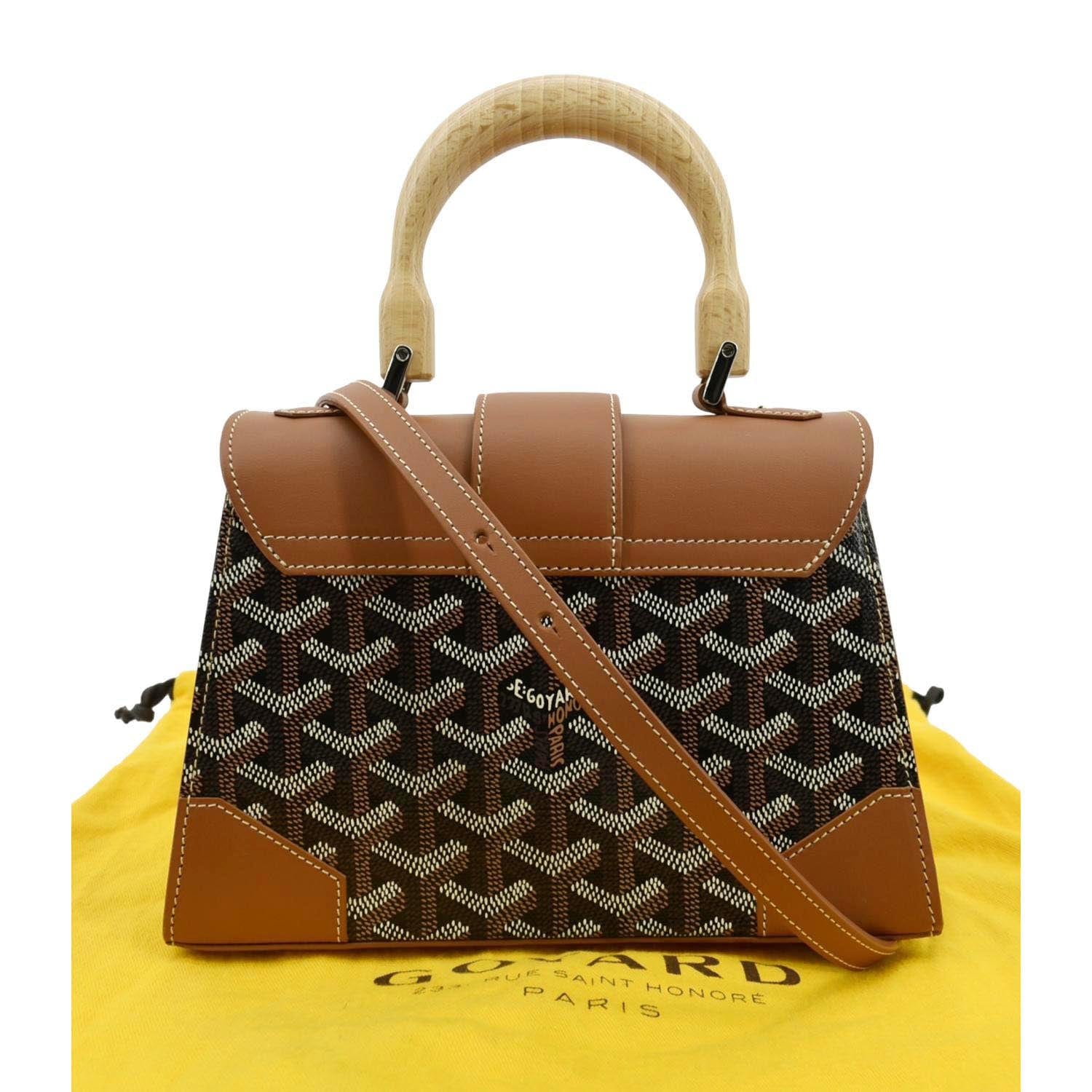 Goyard Brown/Tan Coated Canvas and Leather St. Louis Tote Goyard