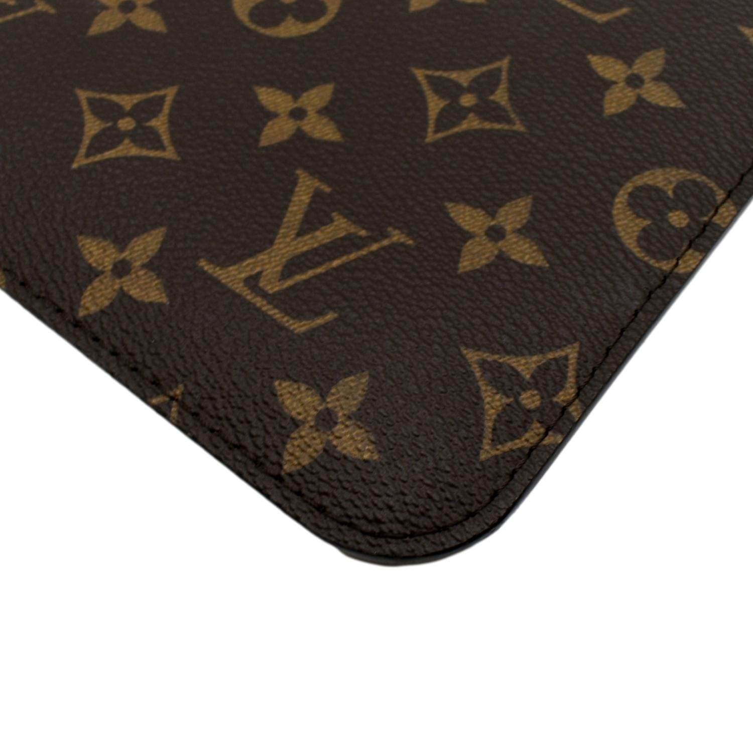 louis-vuitton, Bags, Brand New Louis Vuitton Neverfull Pouch Monogram  With Cerise Lining