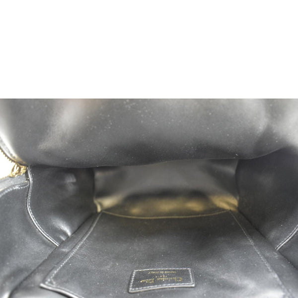 CHRISTIAN DIOR Cannage Quilted Leather Backpack Black