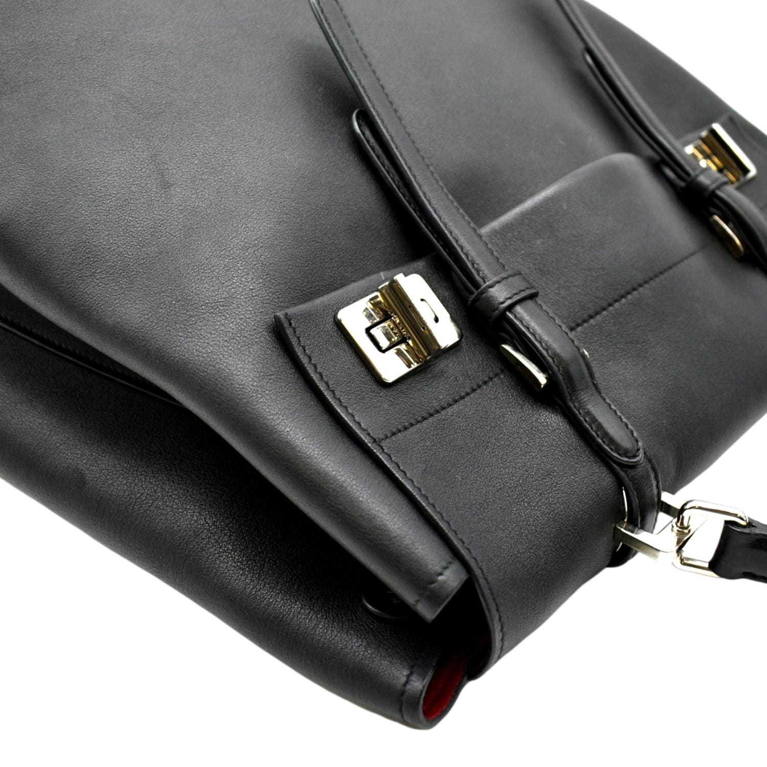 Prada Large Leather Shoulder Bag