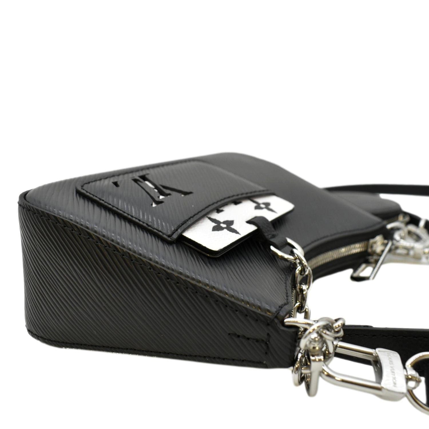 Louis Vuitton Marellini Handbag EPI Leather Black