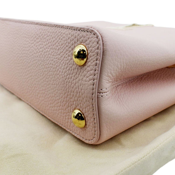 LOUIS VUITTON Capucines BB Taurillon Leather Shoulder Bag Baby Pink
