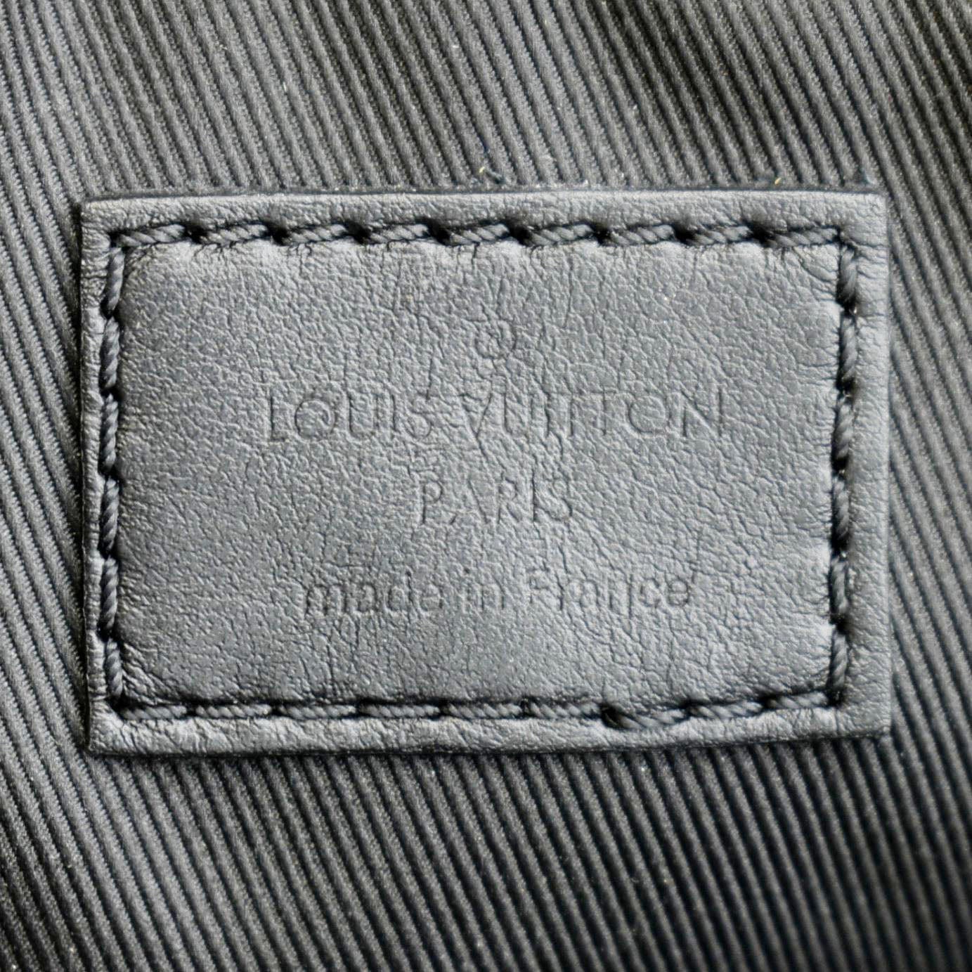 Louis Vuitton label black and gray shoulder bag, includes
