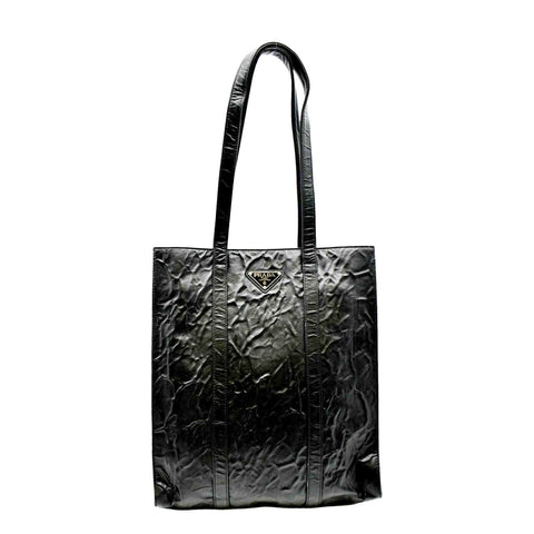 PRADA Logo Nylon Shoulder Bag Crossbody Bag NERO Black BT6671