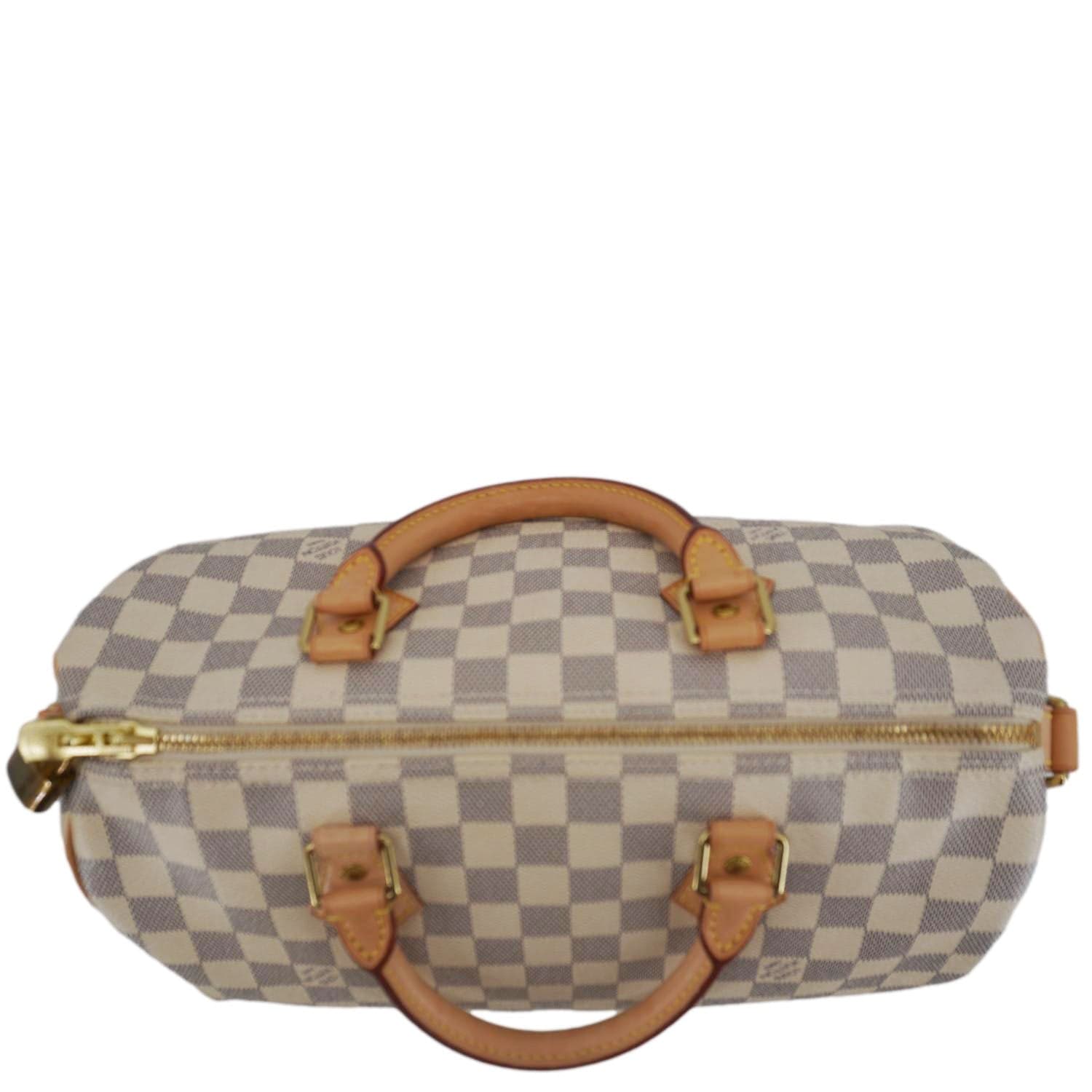 LOUIS VUITTON Speedy 30 Bandouliere Damier Azur Shoulder Bag