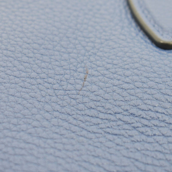 PRADA 2way Leather Tote Shoulder Bag Blue 1BA205