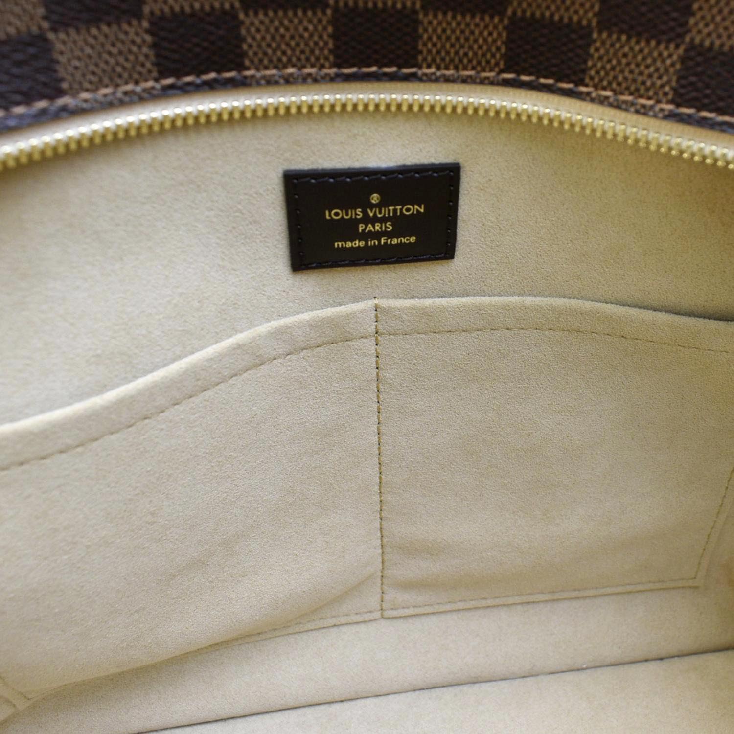 Louis Vuitton Jersey Damier Ebene Creme Leather/Canvas Material