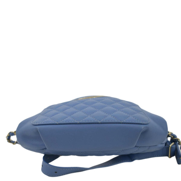 CHANEL Bi Classic Quilted Lambskin Leather Waist Bag Blue