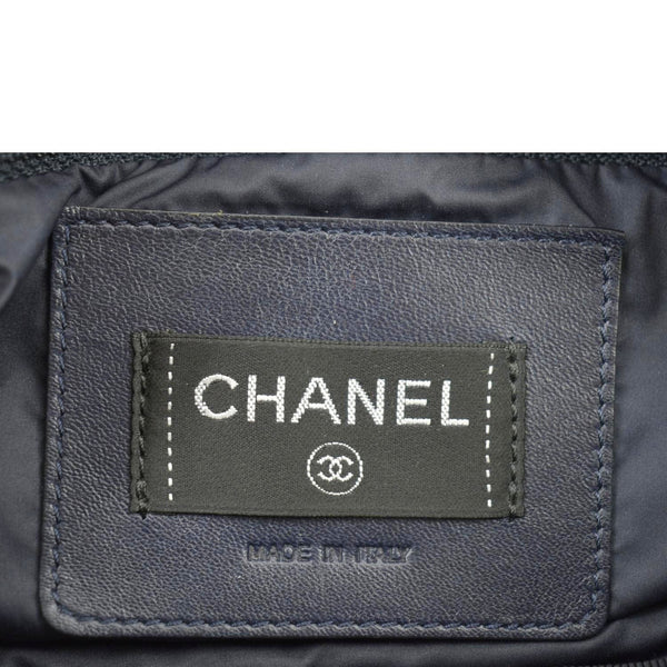 CHANEL Coco Neige Tweed x Nylon Waist Pouch White