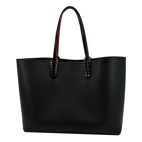 CHRISTIAN LOUBOUTIN Cabata Large Empire Paris Leather Tote Bag Black