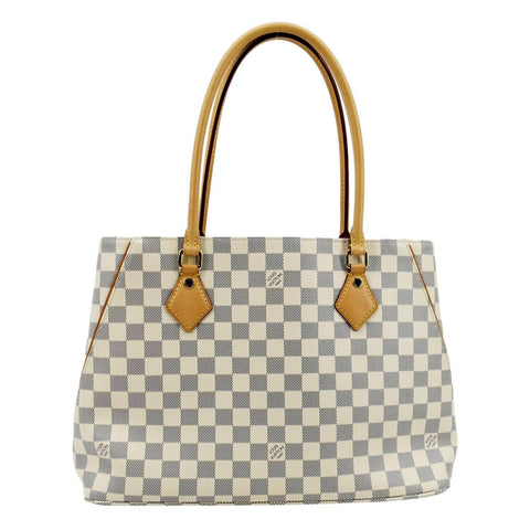 LOUIS VUITTON Calvi Damier Azur Shoulder Bag White