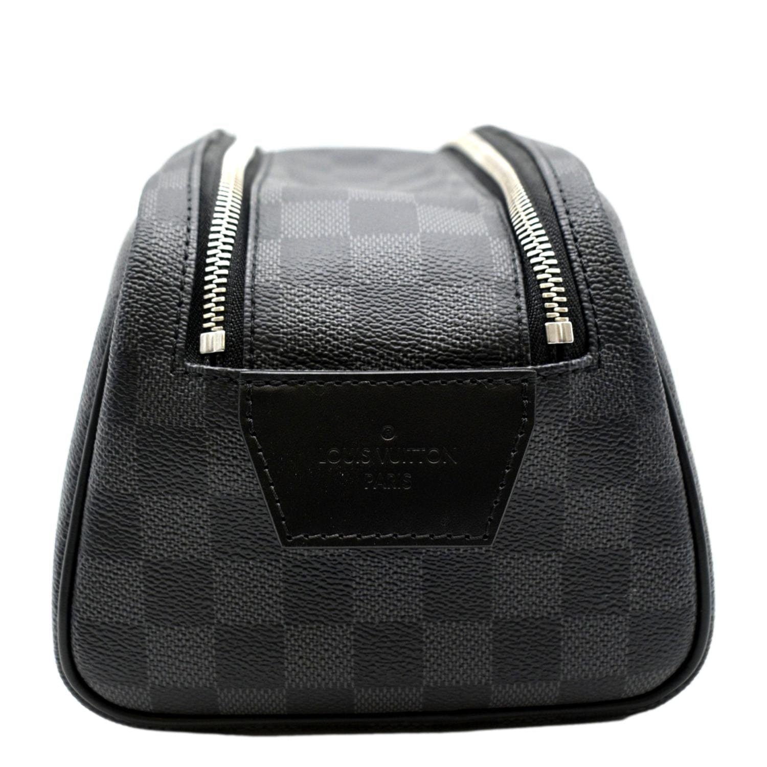 LOUIS VUITTON Dopp Kit Damier Graphite Toilet Pouch Black louis-vuitton-dopp-kit-damier-graphite-toilet-pouch-black