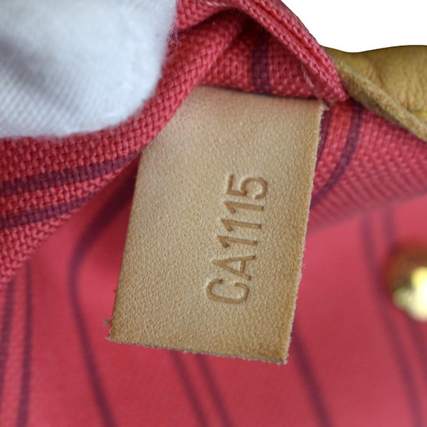 LOUIS VUITTON Neverfull MM V Grenade Monogram Canvas Tote Shoulder Bag Brown