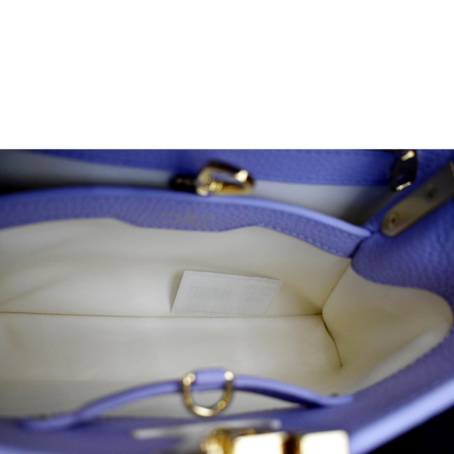 Louis Vuitton Capucines BB Metallic Grey Top Handle Handbag M21102