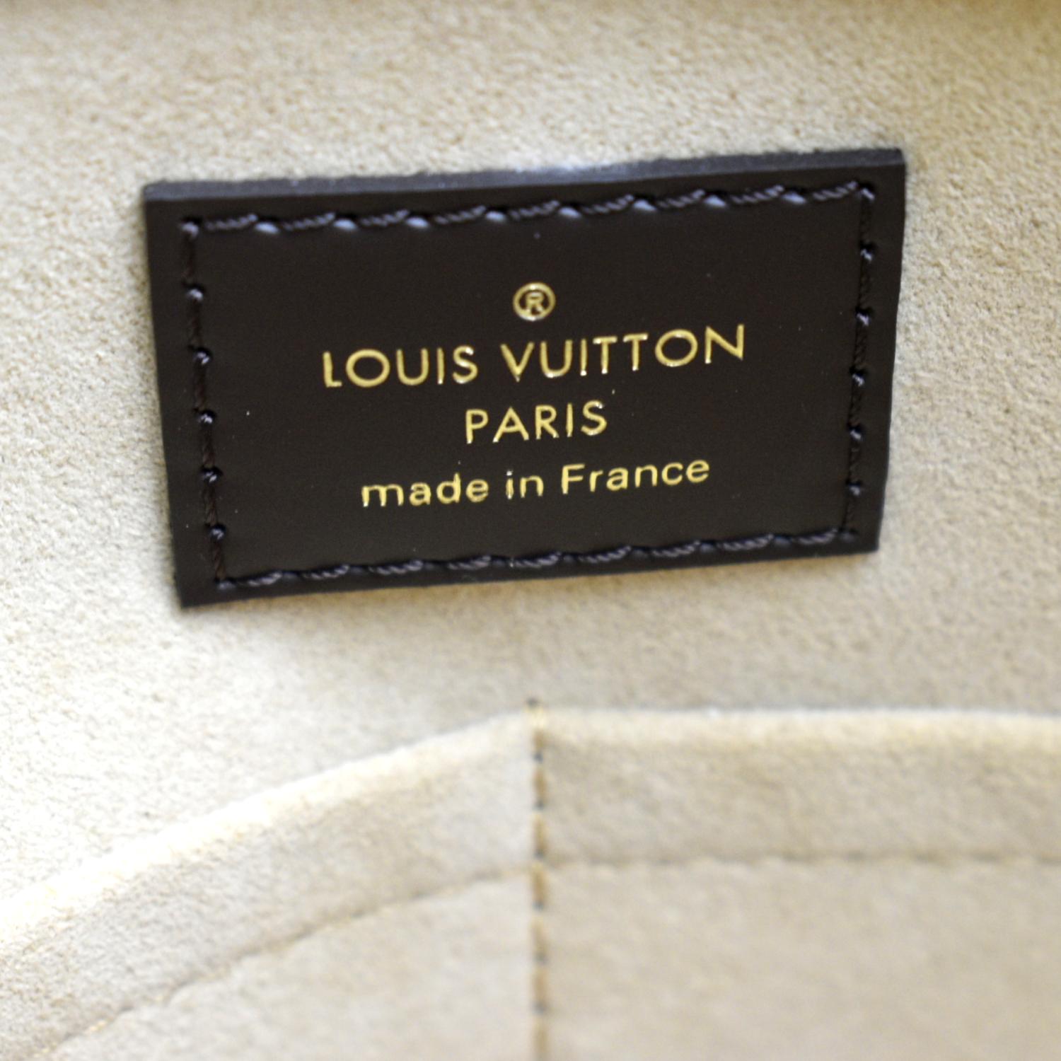 Louis Vuitton Jersey Creme Cream Damier Ébène Canvas Tote