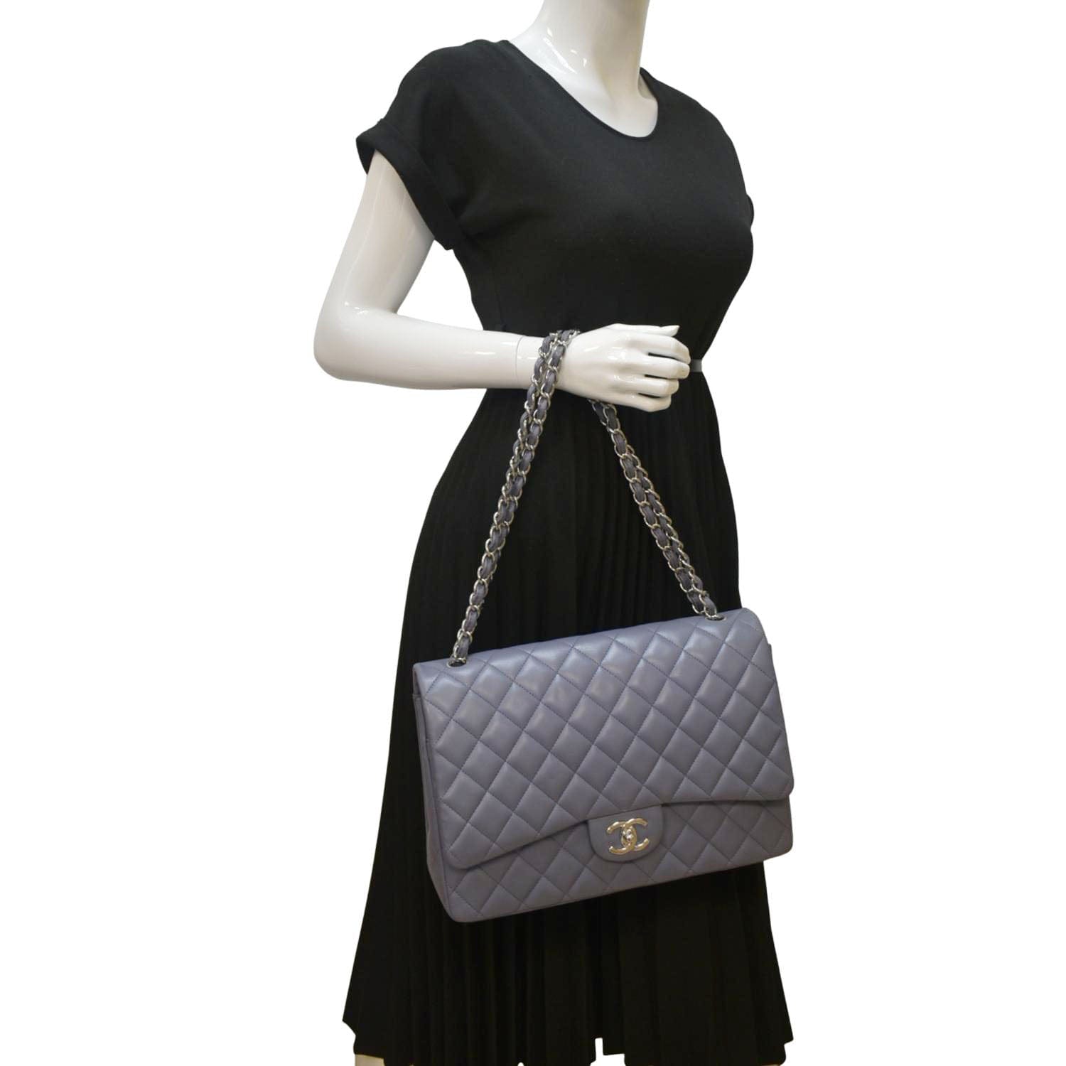 Chanel Black Lambskin Maxi Single Flap Bag PHW - AGL1728 – LuxuryPromise