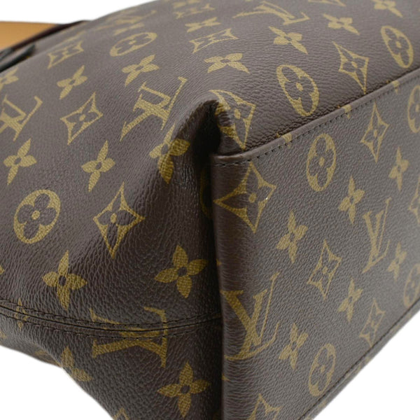 LOUIS VUITTON Tuileries Monogram Canvas Hobo Bag Brown