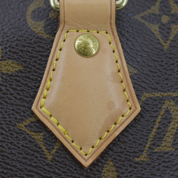 LOUIS VUITTON Speedy 25 Monogram Canvas Satchel Bag Brown