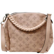 LOUIS VUITTON Babylone Mahina Calfskin Leather Shoulder Bag Pink