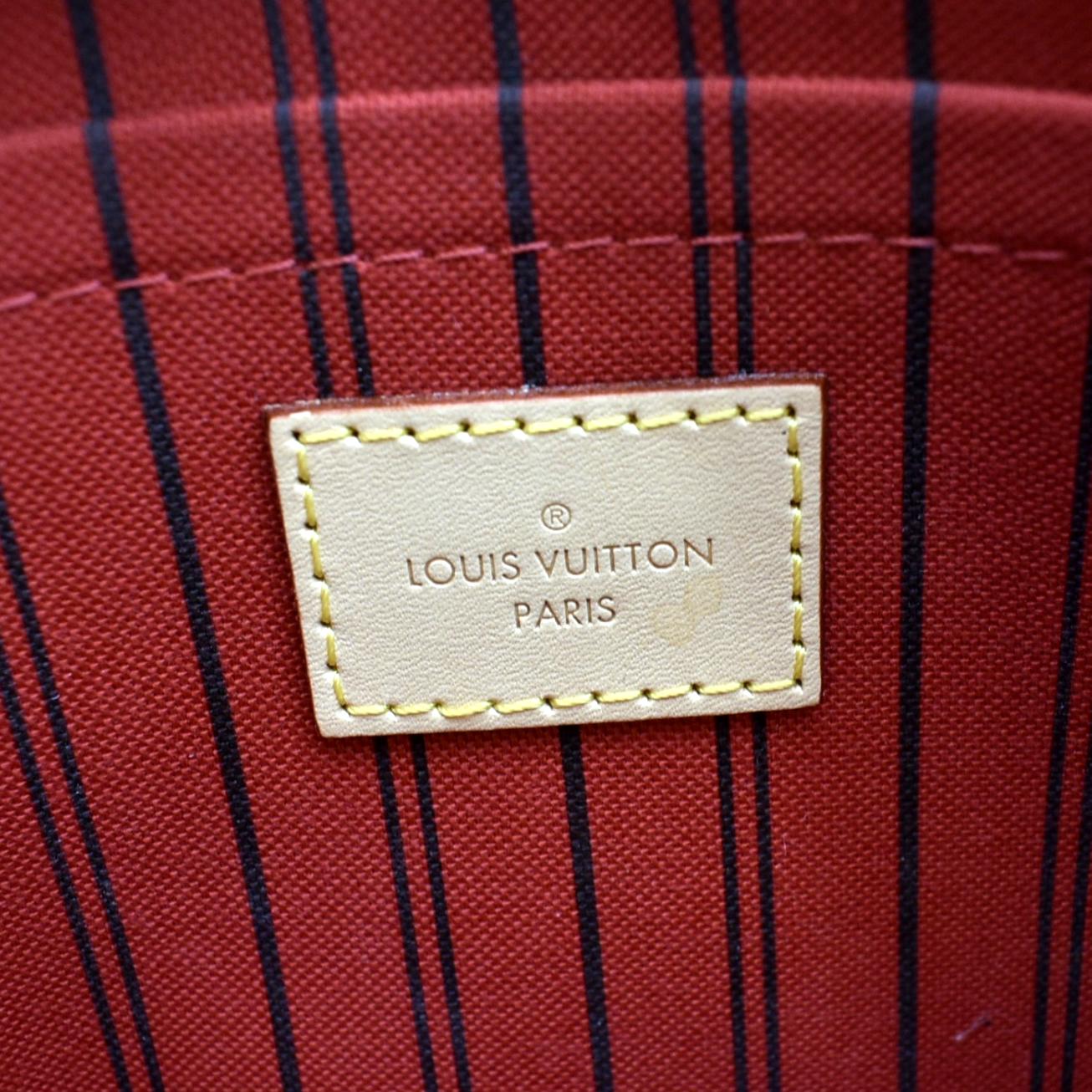 Louis Vuitton Monogram Cerise Neverfull Pochette Clutch - A World