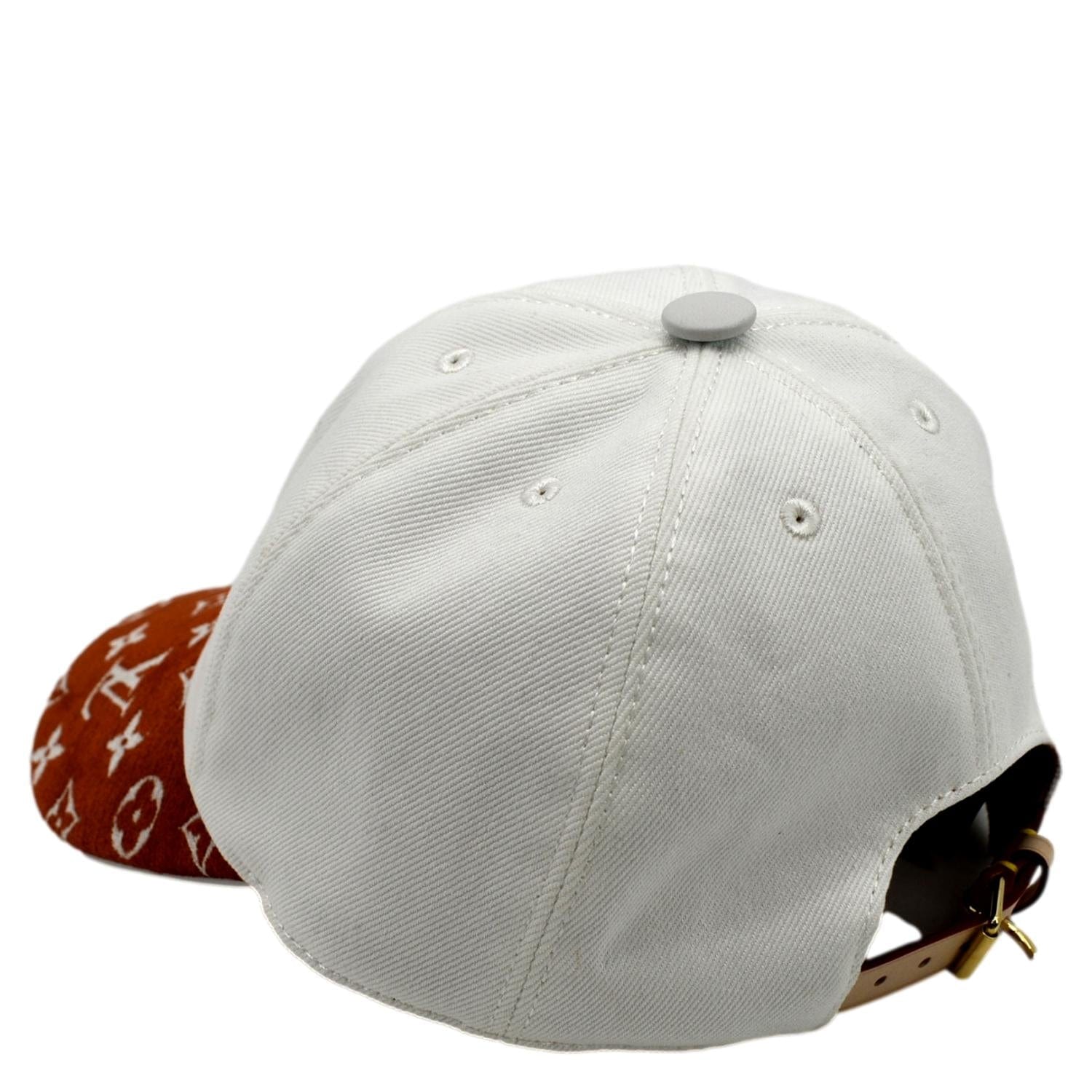 Louis Vuitton White x Terracotta Match Cap Easy ou Pas Hat 18LZ517S
