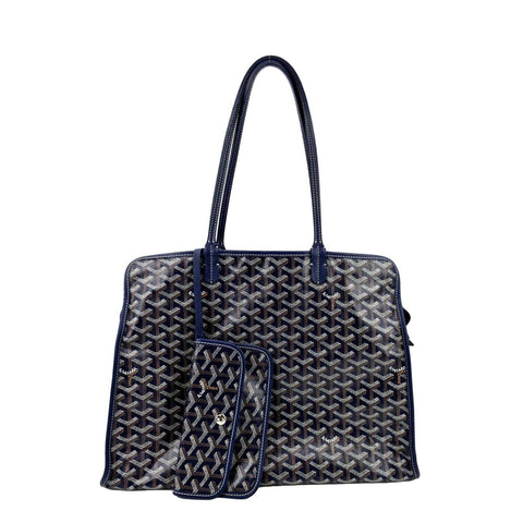 GOYARD Hardy Chevron Print Canvas Tote Bag Multicolor