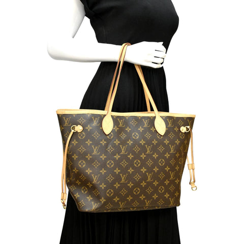 LOUIS VUITTON Neverfull MM Monogram Canvas Tote Bag