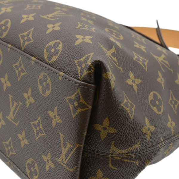 LOUIS VUITTON Tuileries Monogram Canvas Hobo Bag Brown