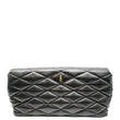 YVES SAINT LAURENT Sade Large Quilted Leather Clutch Bag Black
