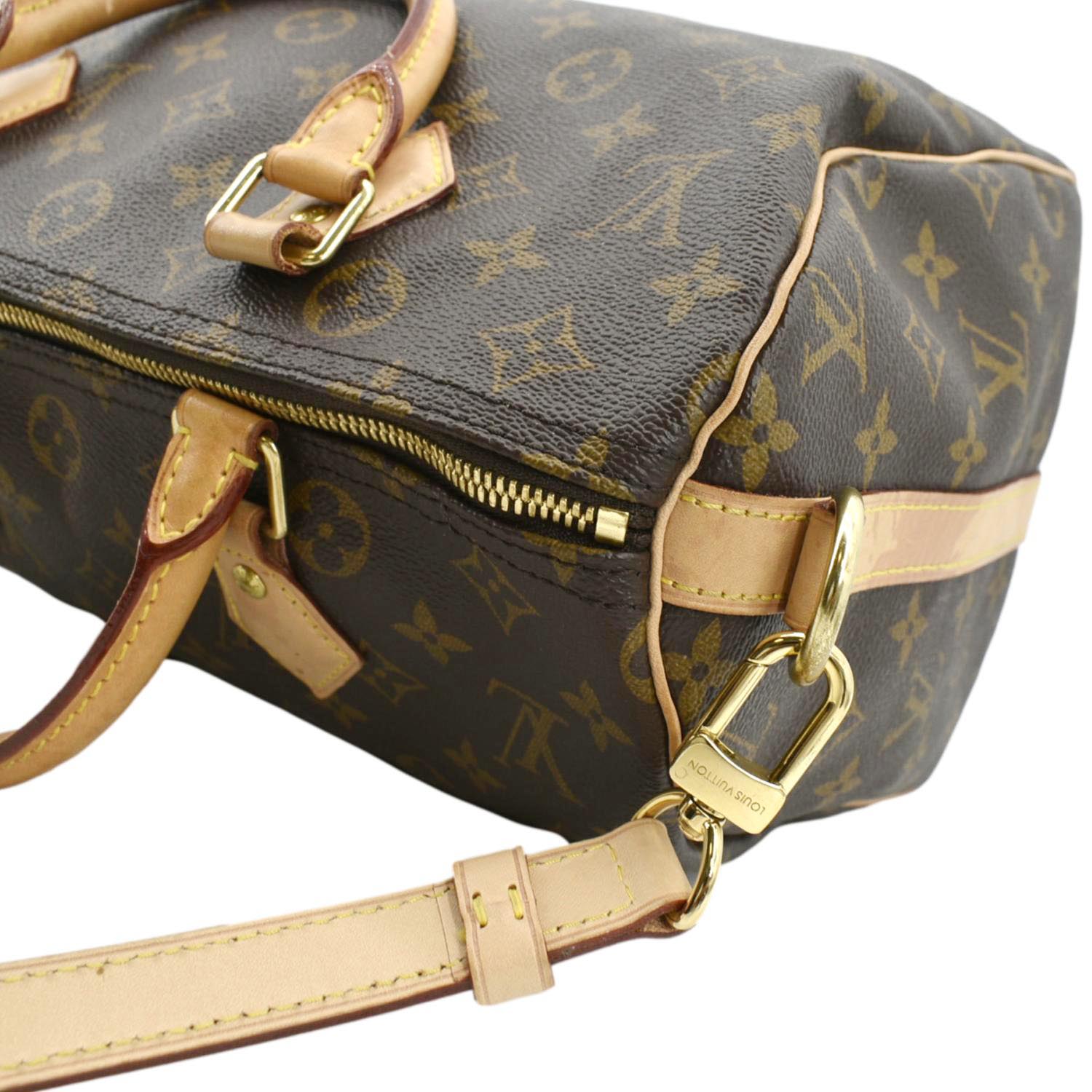 Louis+Vuitton+Speedy+Bandouliere+30+Brown+Canvas+%28Coated%29 for