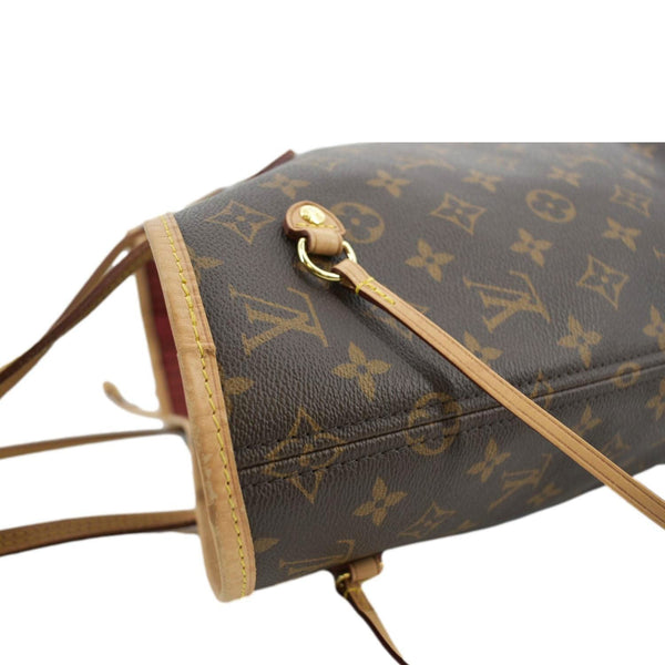 LOUIS VUITTON Neverfull MM Monogram Canvas Tote Bag Brown