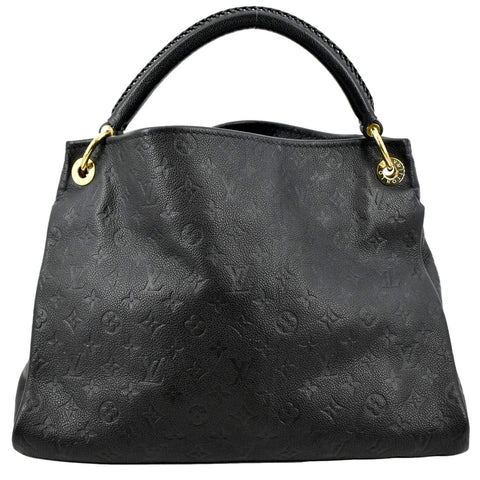 LOUIS VUITTON Artsy MM Empreinte Leather Hobo Bag Black