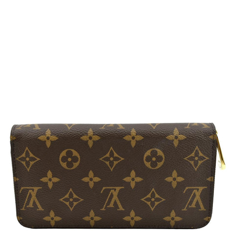 LOUIS VUITTON Monogram Canvas Zippy Wallet Brown