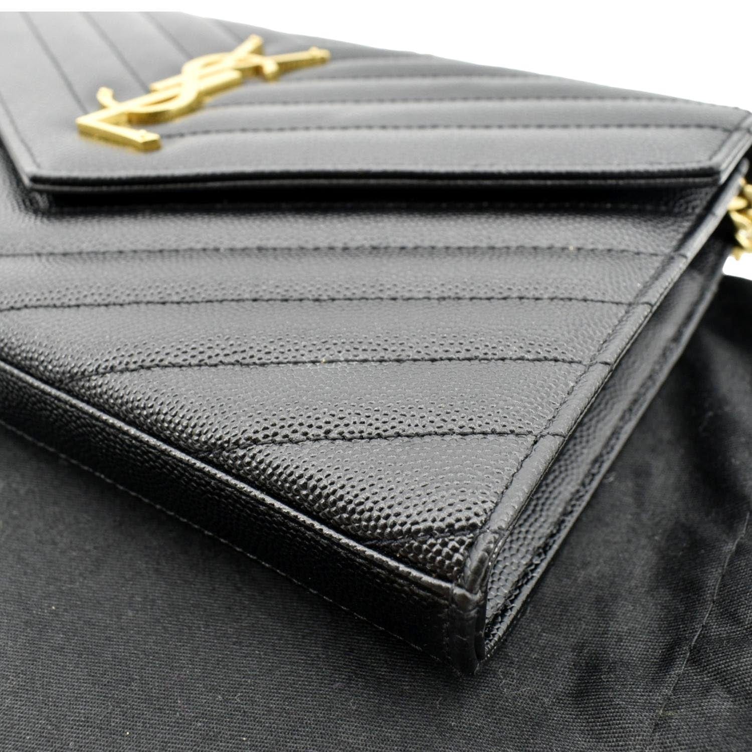 SAINT LAURENT PARIS Shoulder Bag 515822 Chain bag leather Black Silver –