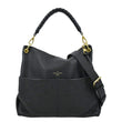 LOUIS VUITTON Maida Monogram Empreinte Leather Hobo Shoulder Bag Black